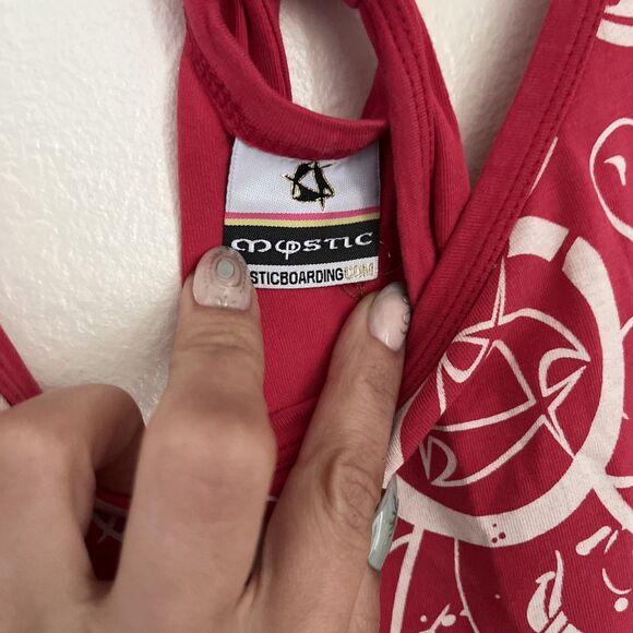 Y2K Mystic Boarding Pink Graphic Mini Dress, 2000s Surf Skate Style- Small - Picture 5 of 9